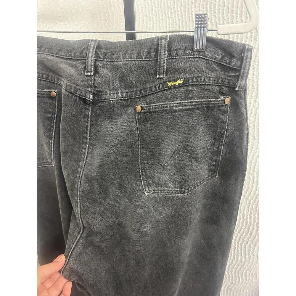Vintage Wrangler Jeans Men’s 40x36 Black Denim USA Made 100% Cotton